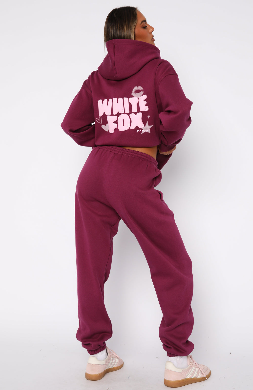 11th Street Sweet Kisses Sweatpants Very Berry