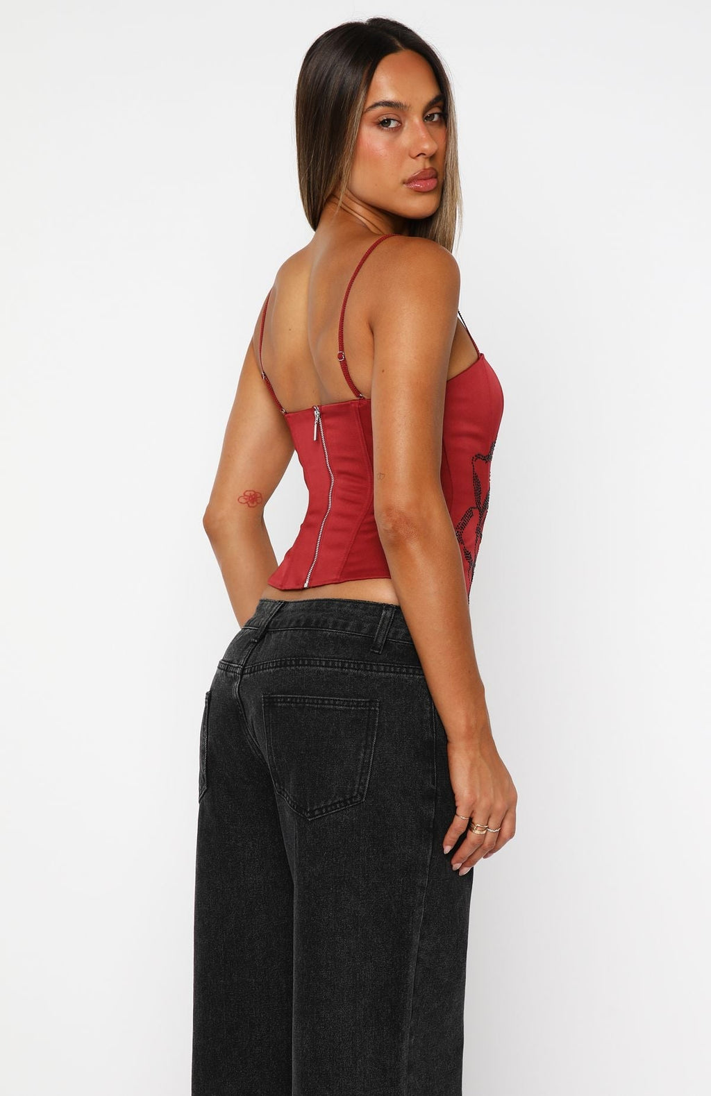 Miss You Always Bustier Ruby Red