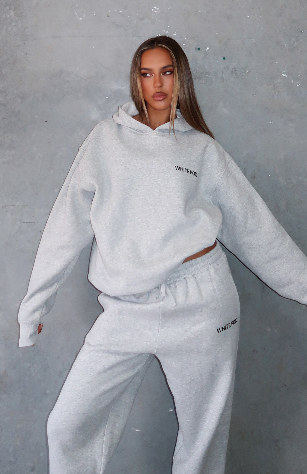 Core Classic Oversized Hoodie Dark Grey Marle