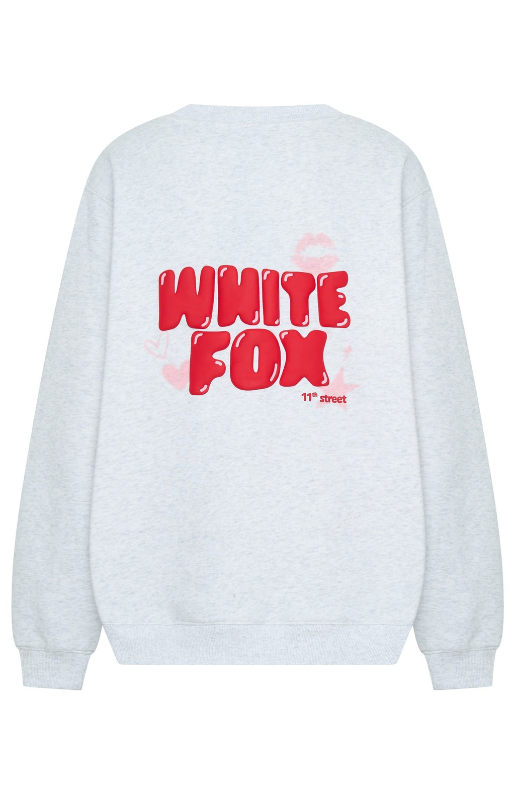 11th Street Sweet Kisses Oversized Sweater Cherry Glaze