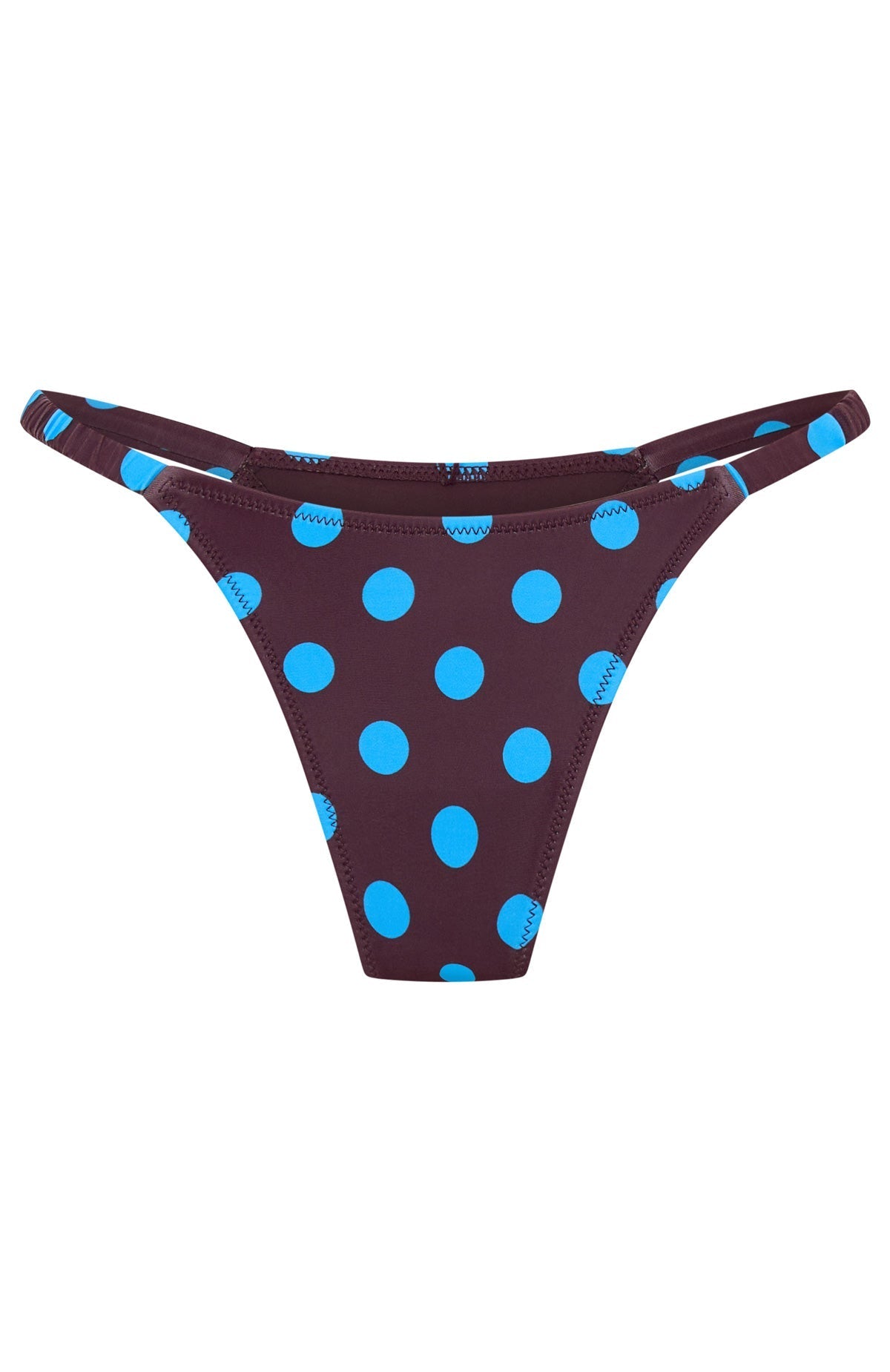 Amina Bottoms Cocoa Blue Polka Dot