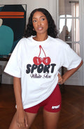 Club 14 Peyton Oversized Tee White
