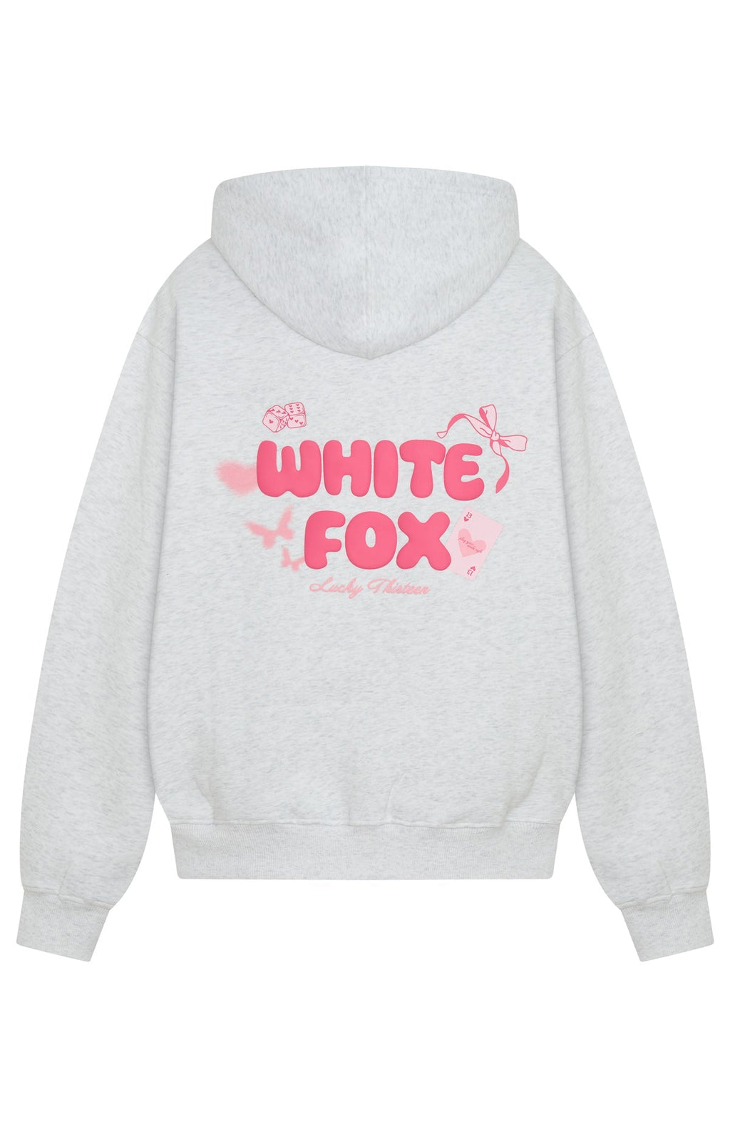 Lucky Thirteen Stephanie Oversized Hoodie Grey Marle
