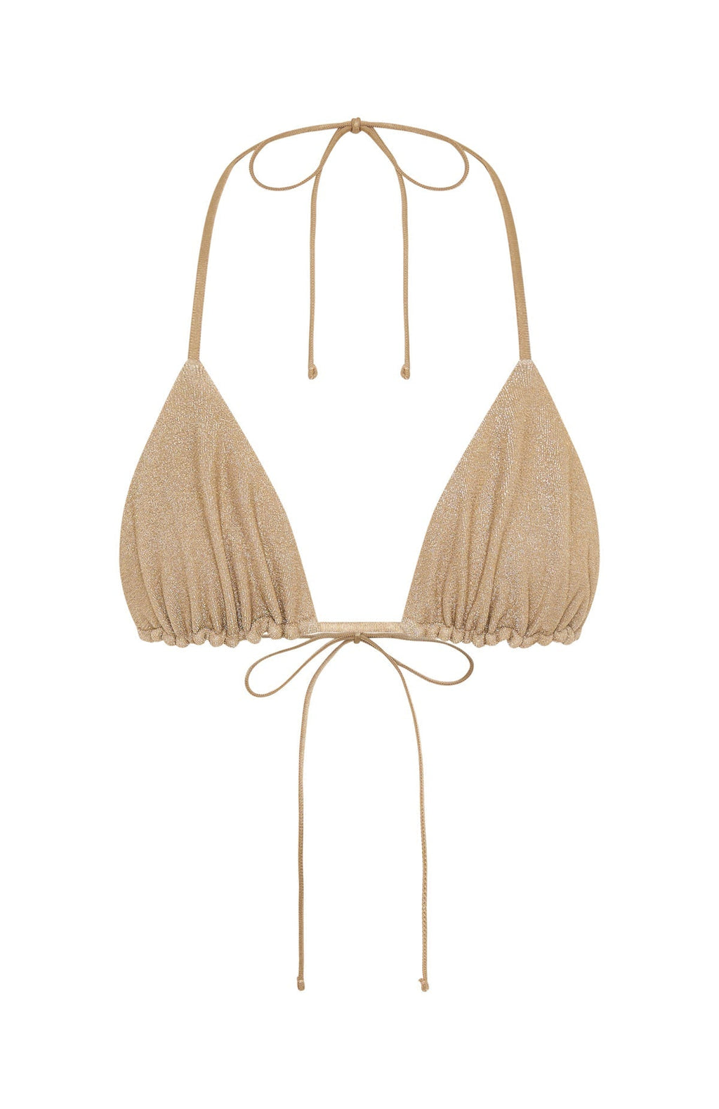 Matera Bikini Top Gold Shimmer