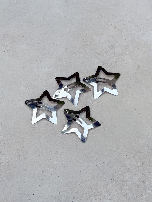 Axton 6 Pack Hair Clips Silver